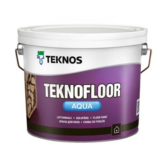 Teknos Teknofloor Aqua Водоразбавляемая полуглянцевая краска для бетонных и деревянных полов
