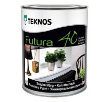 Teknos Futura 40 Полуглянцевая уретан-алкидная краска для использования внутри и снаружи помещений