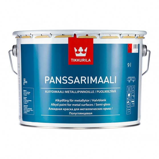Tikkurila Panssarimaali алкидная краска для металлических крыш и наружных металлоконструкций
