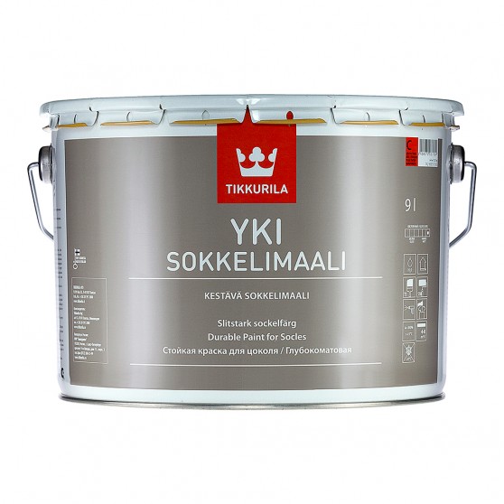 Tikkurila Yki Щелочестойкая акрилатная краска для цоколя.