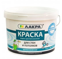ЛАКРА Белоснежная для стен и потолков
