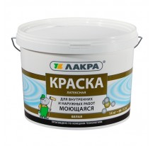 ЛАКРА Краска латексная белая