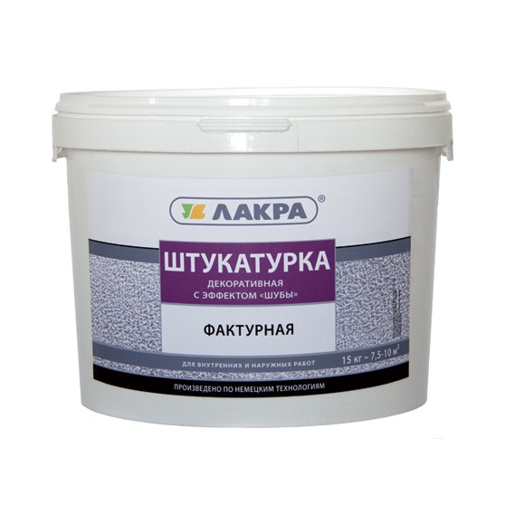 ЛАКРА Декоративное покрытие Короед Белый