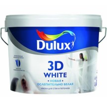 Dulux 3D White ослепительно белая матовая акриловая краска для стен и потолков