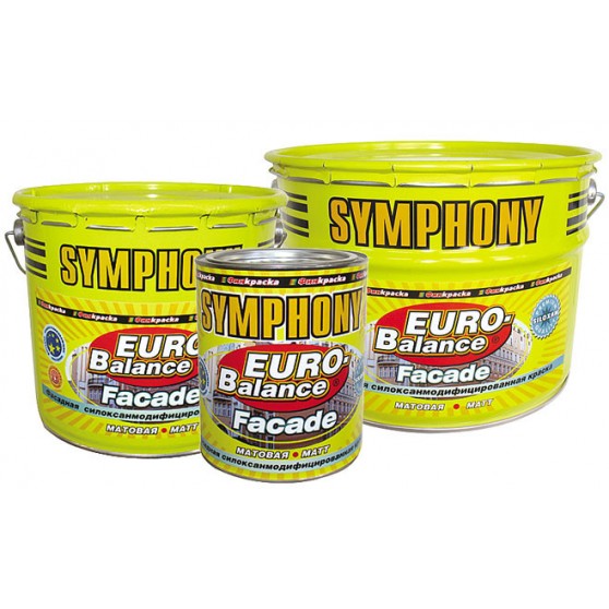 Symphony Euro-Balance Fasade Siloxan силоксаномодифицированная водоразбавляемая краска